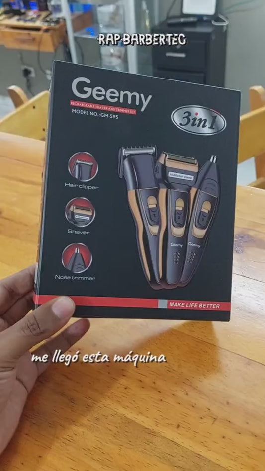 Maquina De Afeitar 3 En 1 Geemy Electric